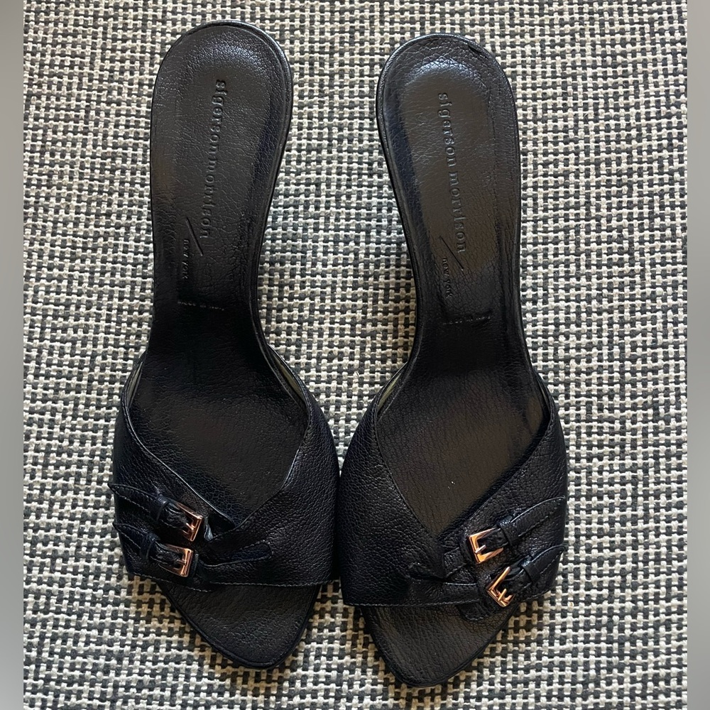 Sigerson Morrison Black Kitten Heels
